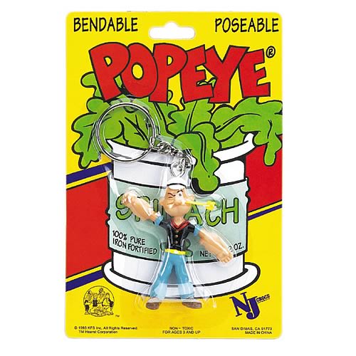 Popeye 3-Inch Bendable Key Chain